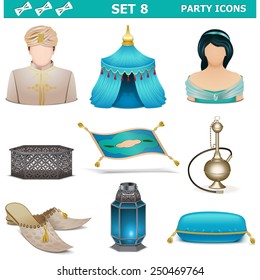 Vector Party Icons Set 8
