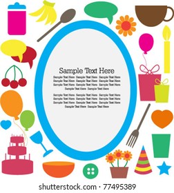 vector party invitation card
