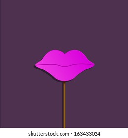 Vector party kiss background. Eps10