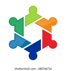 Vector Party People Logo Template