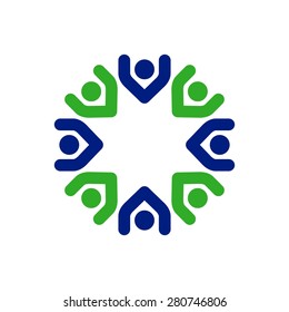 Vector Party People Logo Template