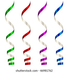 vector party streamers