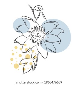Ilustración vectorial de pasión con formas abstractas.