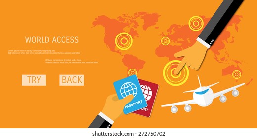 Vector passport flat icon illustration.