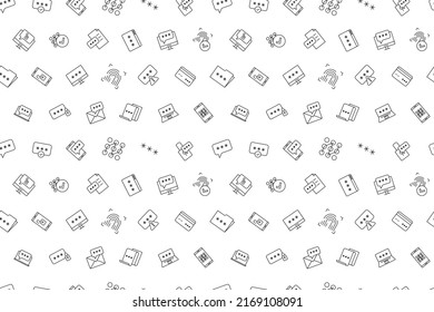 Vector password pattern. Password seamless background