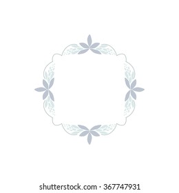Vector pastel beautiful frame for your design. Place for text. Vintage cover.