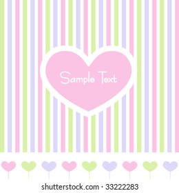 Vector pastel card