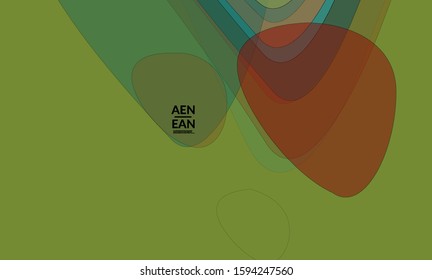 Vector pastel colored transparent overlapping shapes creating vector mixture of acrylic paint or watercolor effect. Nature earth design template. Abstract watercolor art. Artistic organic painting.