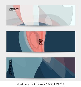 Vector pastel colored transparent overlapping shapes creating vector mixture of acrylic paint or watercolor effect. Nature earth design template. Abstract watercolor art. Artistic organic painting.
