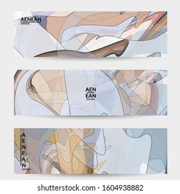 Vector pastel colored transparent overlapping shapes creating vector mixture of acrylic paint or watercolor effect. Nature earth design template. Abstract watercolor art. Artistic organic painting.