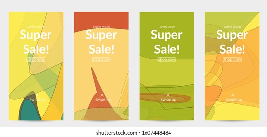 Vector pastel colored transparent overlapping shapes creating vector mixture of acrylic paint or watercolor effect. Nature earth design template. Abstract watercolor art. Artistic organic painting.