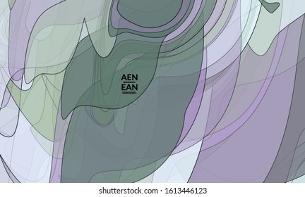 Vector pastel colored transparent overlapping shapes creating vector mixture of acrylic paint or watercolor effect. Nature earth design template. Abstract watercolor art. Artistic organic painting.