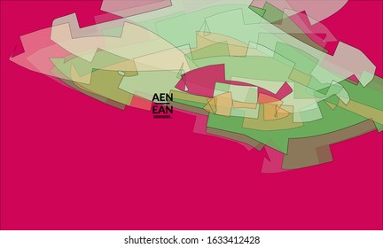 Vector pastel colored transparent overlapping shapes creating vector mixture of acrylic paint or watercolor effect. Nature earth design template. Abstract watercolor art. Artistic organic painting.