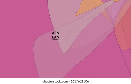 Vector pastel colored transparent overlapping shapes creating vector mixture of acrylic paint or watercolor effect. Nature earth design template. Abstract watercolor art. Artistic organic painting.