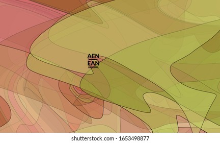 Vector pastel colored transparent overlapping shapes creating vector mixture of acrylic paint or watercolor effect. Nature earth design template. Abstract watercolor art. Artistic organic painting.