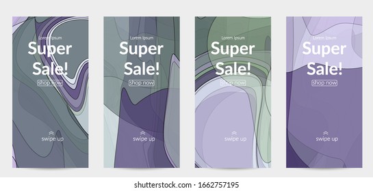 Vector pastel colored transparent overlapping shapes creating vector mixture of acrylic paint or watercolor effect. Nature earth design template. Abstract watercolor art. Artistic organic painting.