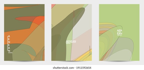 Vektor pastellfarbene, transparente überlappende Formen, die Vektormischung von Acrylfarbe oder Aquarelleffekt. Nature Earth Design Template. Abstrakte Aquarellkunst. Künstlerische organische Malerei.