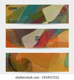 Vektor pastellfarbene, transparente überlappende Formen, die Vektormischung von Acrylfarbe oder Aquarelleffekt. Nature Earth Design Template. Abstrakte Aquarellkunst. Künstlerische organische Malerei.