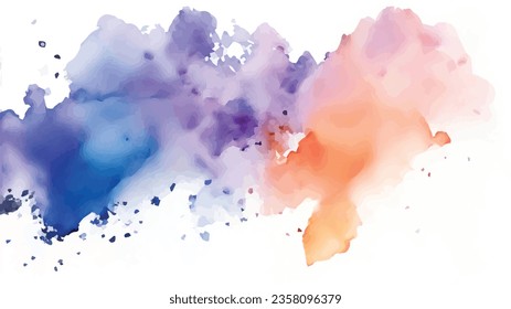 vector Pastel coloured watercolour splatter design