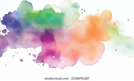 vector Pastel coloured watercolour splatter design