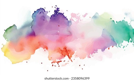 vector Pastel coloured watercolour splatter design