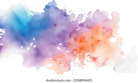 vector Pastel coloured watercolour splatter design