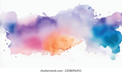 vector Pastel coloured watercolour splatter design