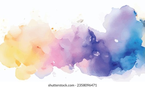 vector Pastel coloured watercolour splatter design