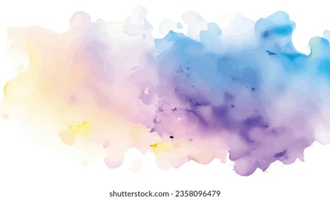 vector Pastel coloured watercolour splatter design