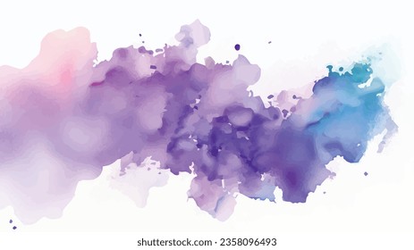 vector Pastel coloured watercolour splatter design