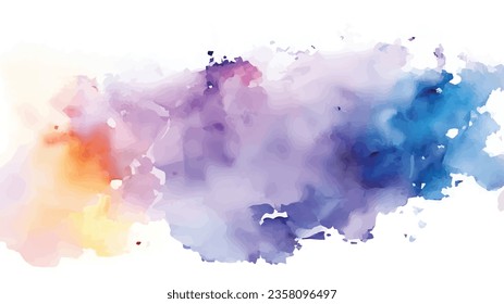 vector Pastel coloured watercolour splatter design