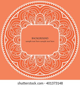 Vector Pastel Floral Frame. Perfect for invitations or announcements.
