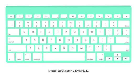 Vector Pastel Keyboard