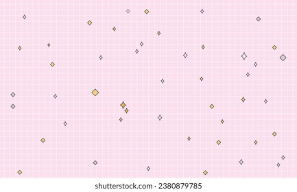 Vector pastel memphis diseño de fondo.
