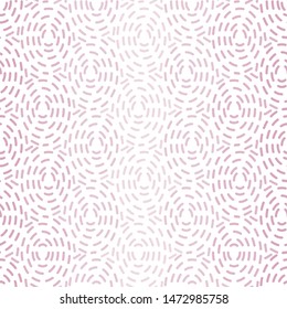 Vector Pastel Pink Dotted Circles Geometric Texture Seamless Repeat Pattern