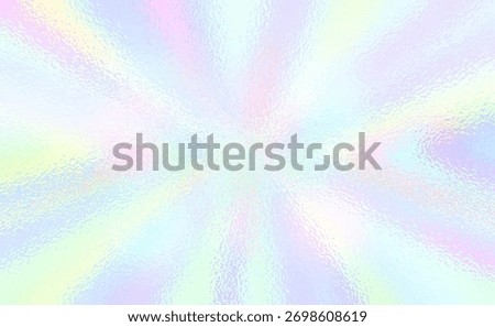 Vector pastel rainbow foil texture background. Abstract gradient bright and shiny light reflection rough texture surface. Vector for background, backdrop, web, wallpaper, print and design artwork.