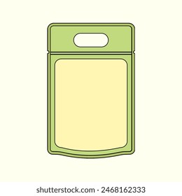 Vector Pastel Resealable Product Sachet Pouch 
minimal design mockup for Snack Cosmetics Healthcare Bath Salts Gift Food Accessory