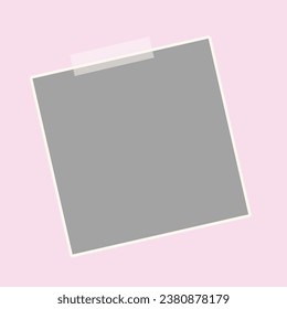 Vector pastel yellow notepaper journal sticker vector.