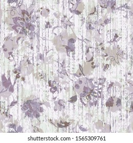 Vector, pastels colored creative universal floral in tropical style collage mixed with striped, modern graphic design. hand drawn textures