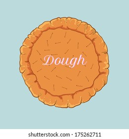 vector pastry dough for pizza or pie culinary recipes