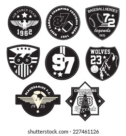 vector patch black and white