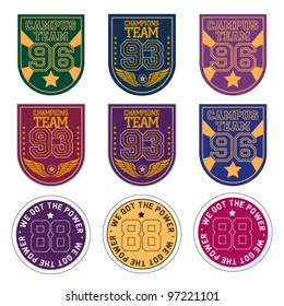 vector patch colorful