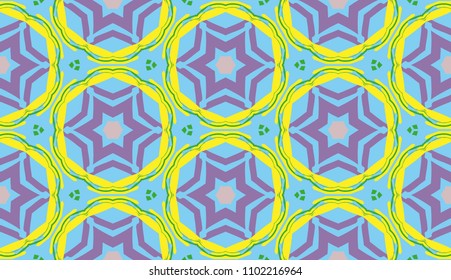 Vector patchwork quilt pattern. Vintage hand drawn background, watercolor grunge endless texture. Ethnic motifs for printing on fabric or paper. Abstract colorful seamless pattern in mosaic style