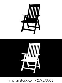 Vector Patio Chair Set In Both Black And Reverse