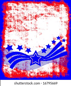 Vector Patriotic Background Grunge, See Jpeg Also In My Portfolio