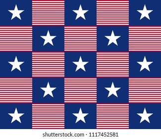 Vector patriotic background for Independence Day, Memorial Day.