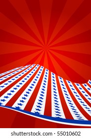 Vector patriotic fourth of july background