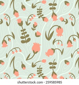 Vector patteren with pink flowers.
