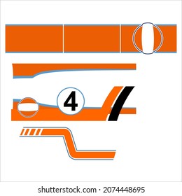 vector pattern of 4 decals, good for additional design references