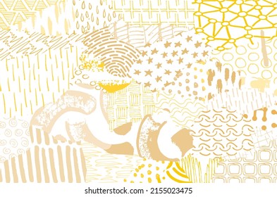 Vector pattern. Abstract background with brush strokes. Monochrome hand drawn texture. Modern graphic design.Hand drawn striped.	